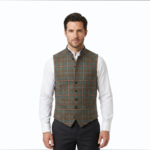 Young Weathered Tartan Vest
