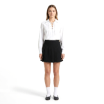 Ladies Black Mini Pleated Kilt