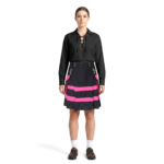 Modern Black and Pink Two-Tone Utility Kilt