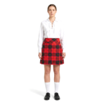 Women Robertson Red Mini Kilt