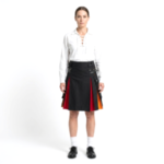 Women's Black Rainbow Pride Kilt