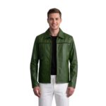 Mystical Green Leather Jacket