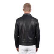 Inferno Black Leather Jacket - Image 2