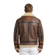 Men’s B3 Shearling Bomber And Winter Flying Jacket - Image 2