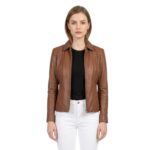 Colette Brown Leather Jacket