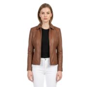 Colette Brown Leather Jacket