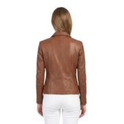 Colette Brown Leather Jacket - Image 2