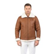 Francis B-3 Brown Leather Bomber Jacket