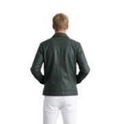 Inferno Green Leather Jacket - Image 2
