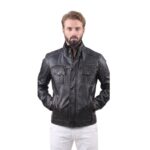 Stylish Vintage Classic Men Leather Jacket