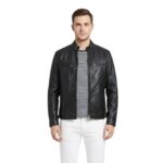 Ionic Black Leather Jacket