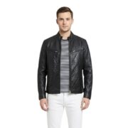 Ionic Black Leather Jacket