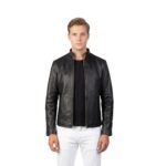 Men’s Alex Black Leather Biker Jacket