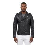 Hudson Black Biker Leather Jacket
