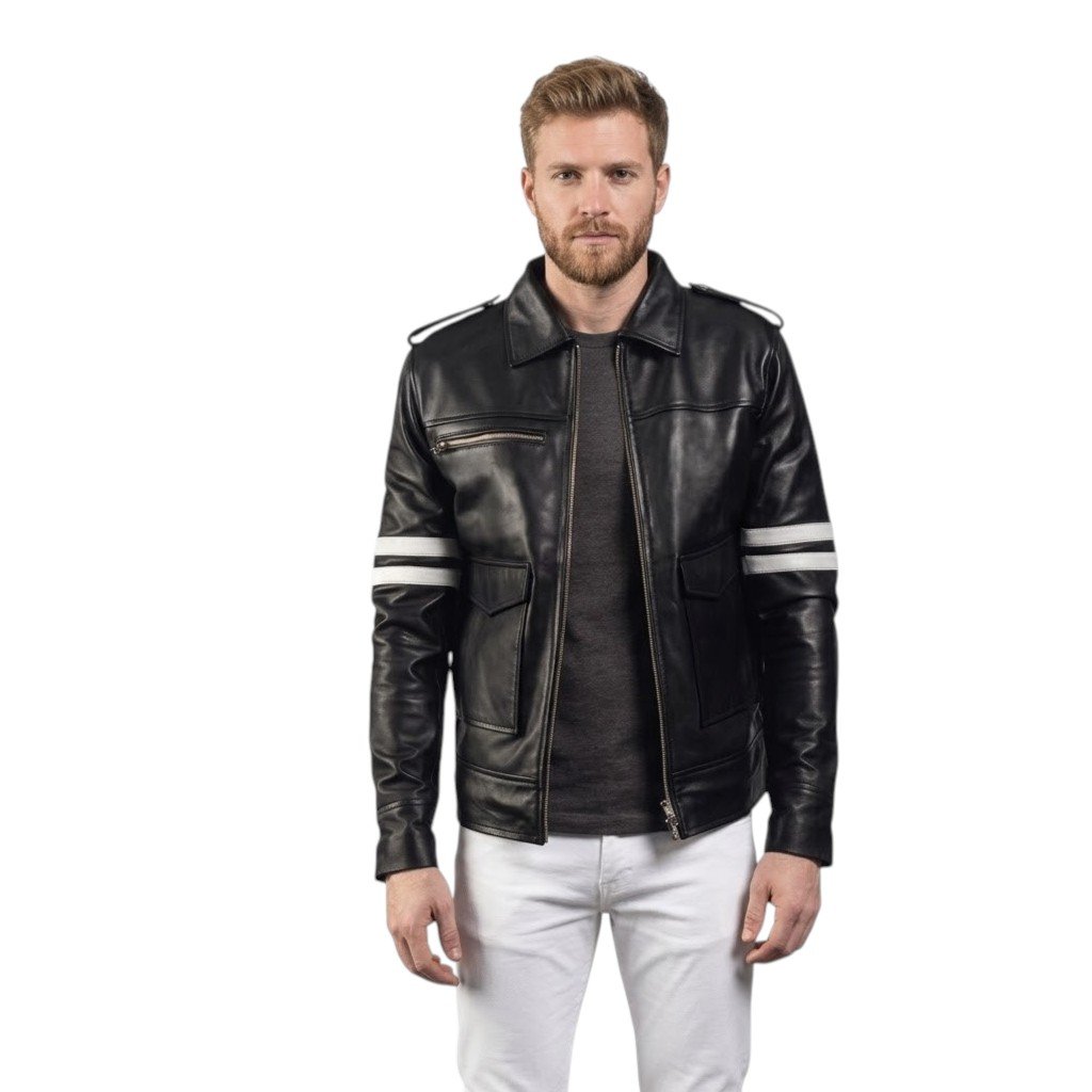 transparent-Photoroom (6) Dragonhide Black Leather Jacket - Image 1