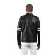 Dragonhide Black Leather Jacket - Image 2