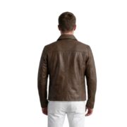 Mystical Pullup Brown Leather Jacket - Image 2