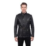 Germain Black Leather Jacket