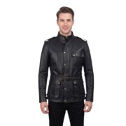 Germain Black Leather Jacket