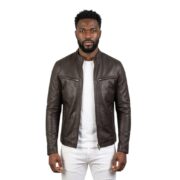 Men’s Ionic Black Leather Jacket